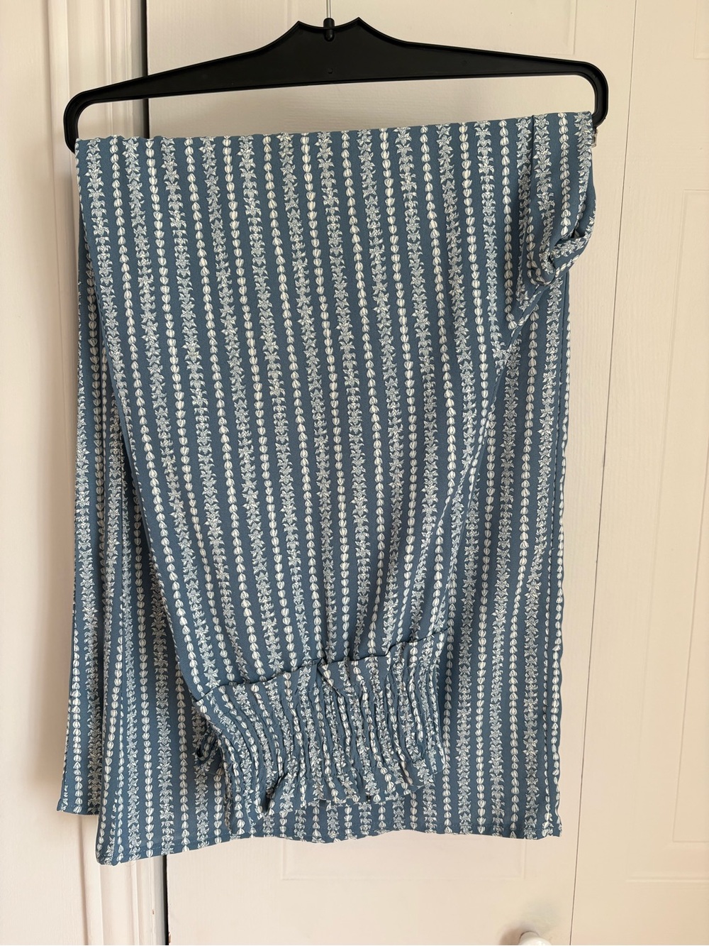 Lush Blue Striped Wide Leg Pants